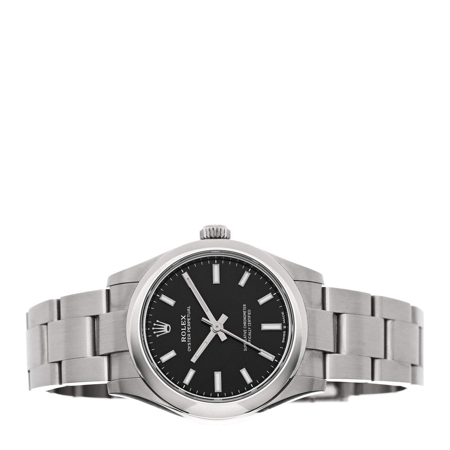 Stainless Steel 31mm Oyster Perpetual Watch Bright Black 277200