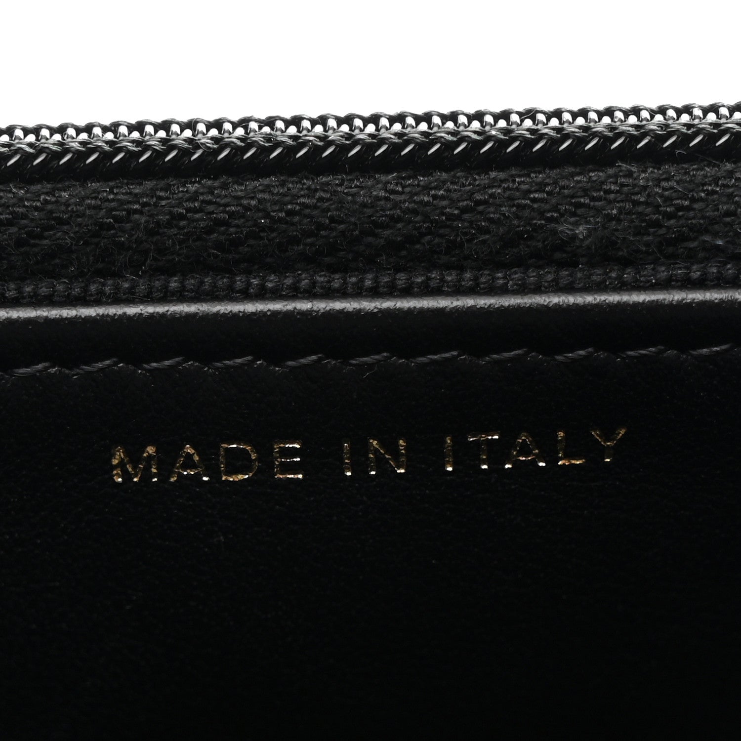 Lambskin Resin Quilted Wallet On Chain WOC Black