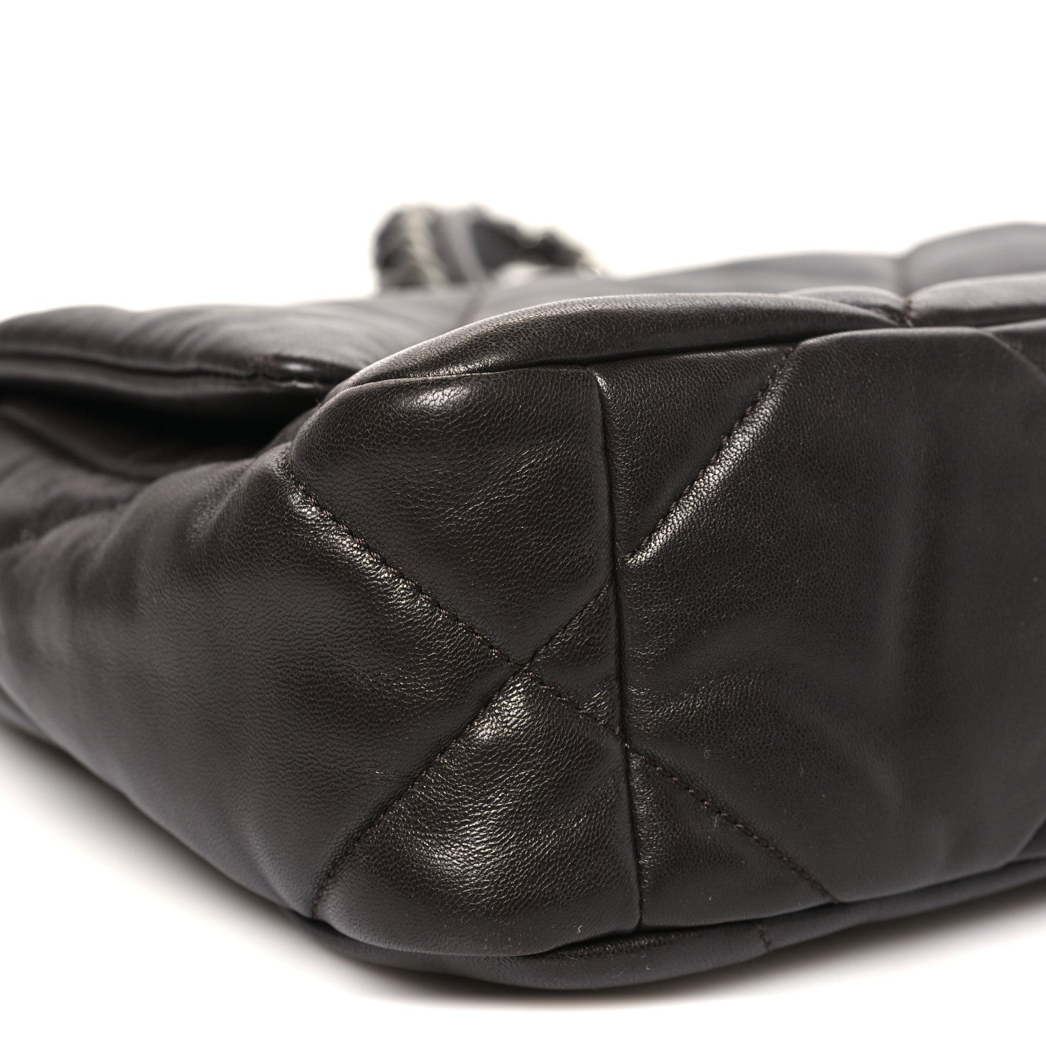 Lambskin Quilted Medium Chanel 19 Flap Dark Brown