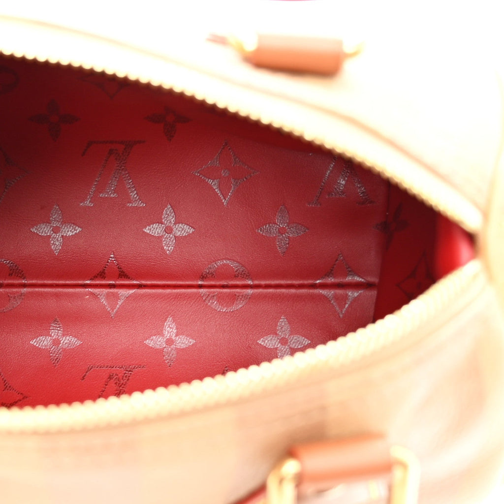 Calfskin Washed Stripes Speedy P9 Bandouliere 20 Camel