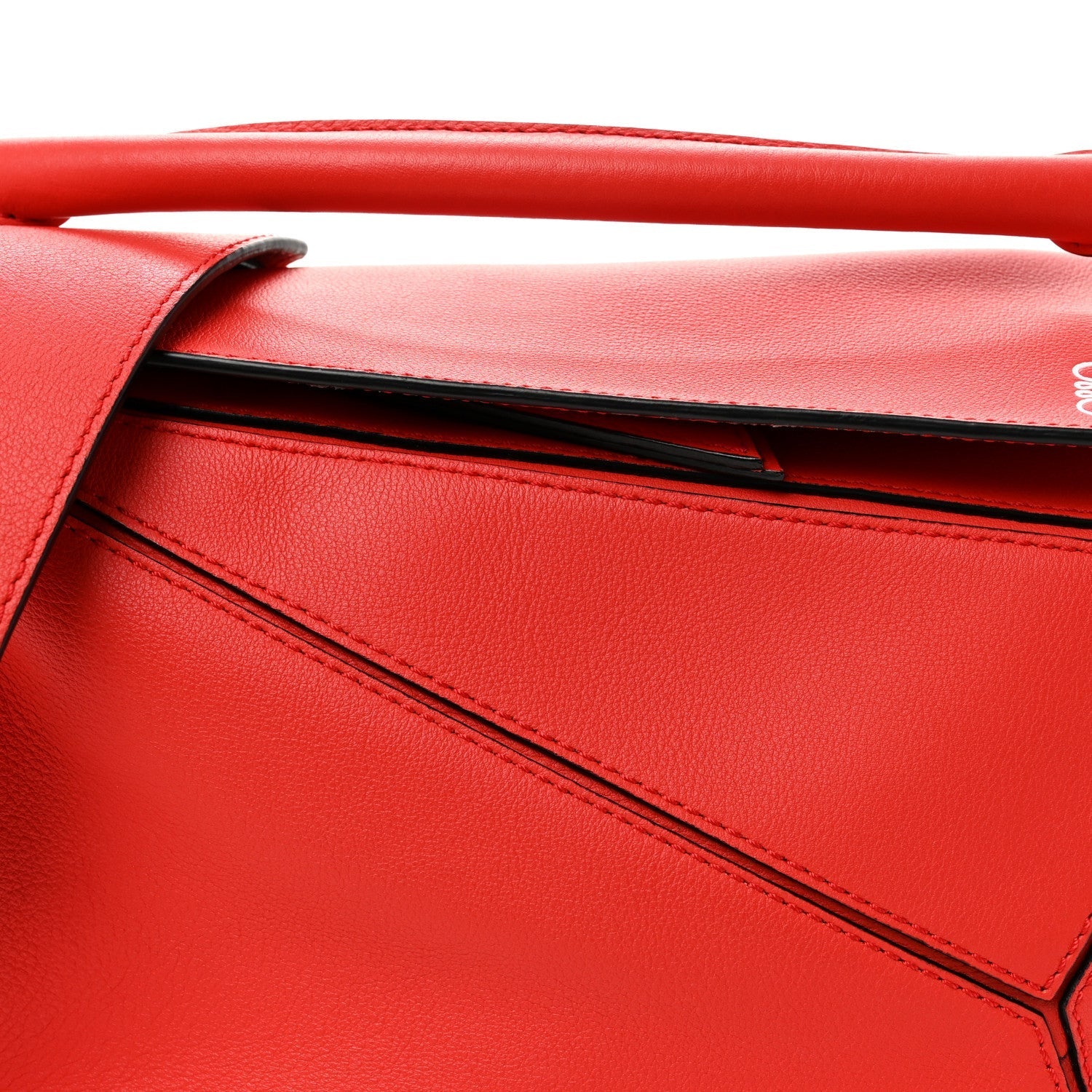 Calfskin Small Puzzle Bag Scarlet