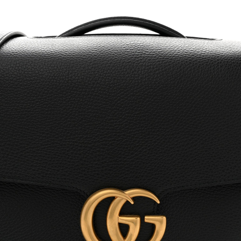 Dollar Calfskin GG Marmont Briefcase Black