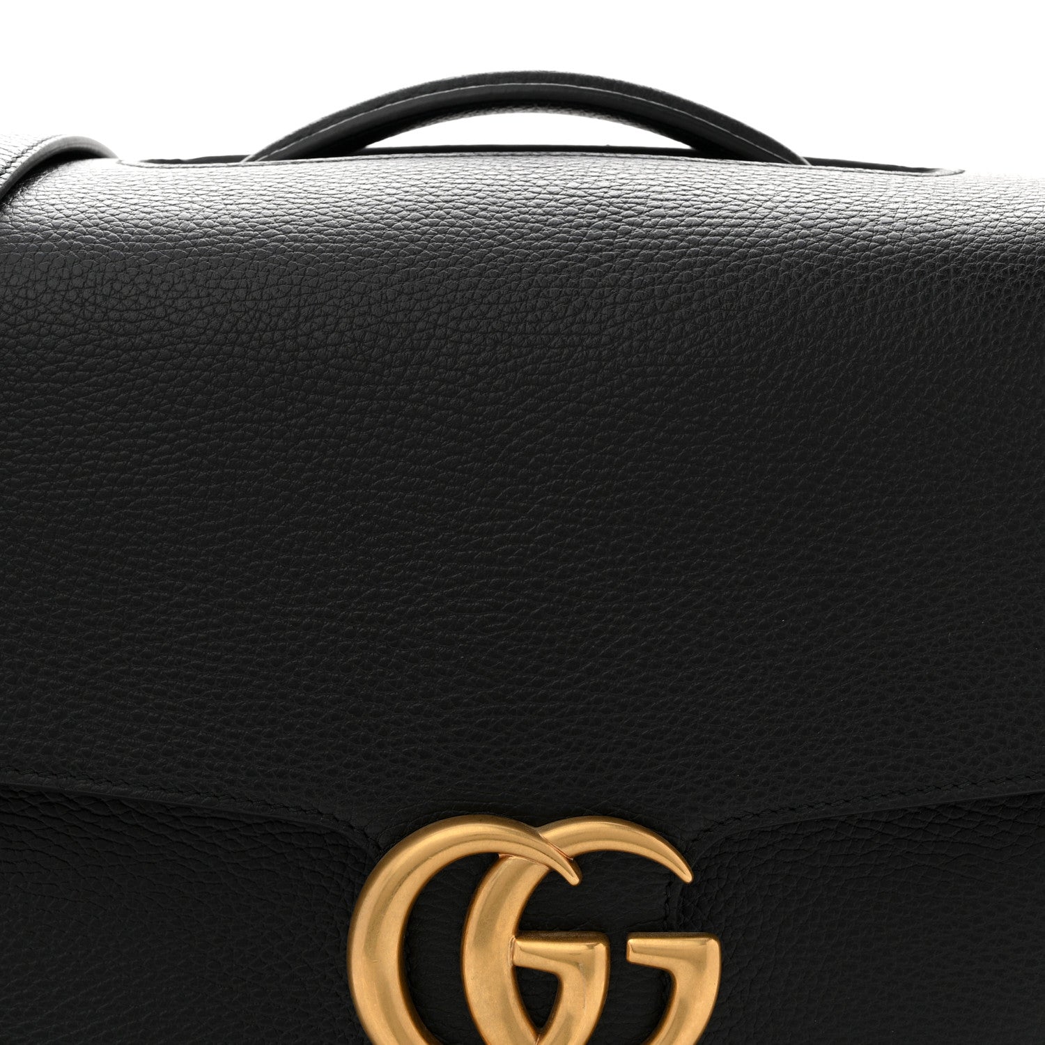 Dollar Calfskin GG Marmont Briefcase Black