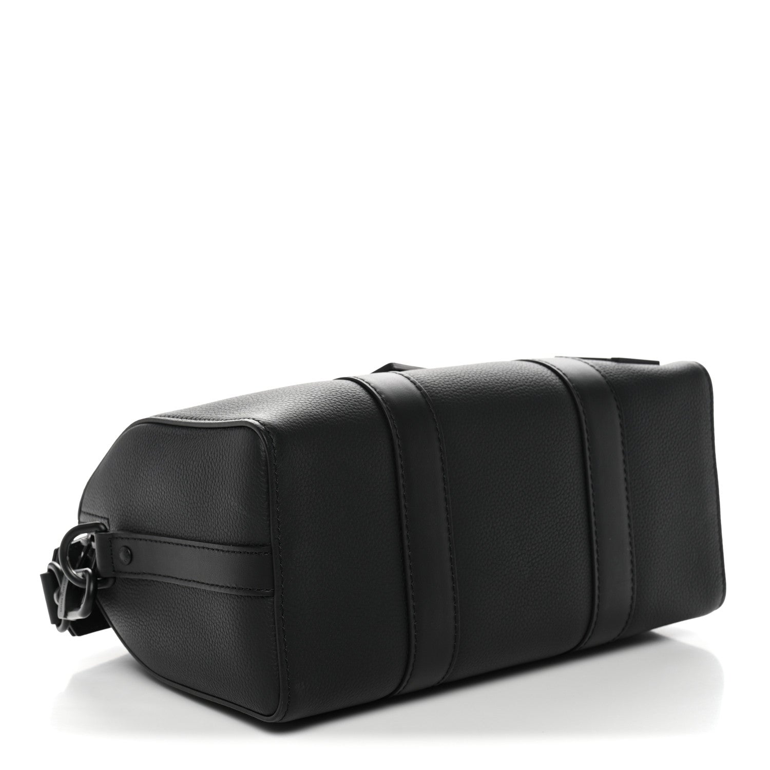Grained Calfskin Aerogram City Keepall Black