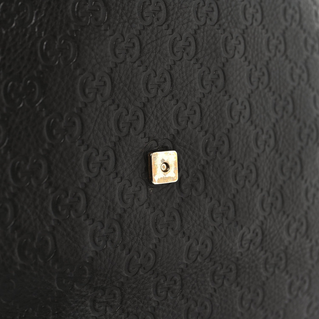 Guccissima Medium Flap Messenger Bag Chocolate
