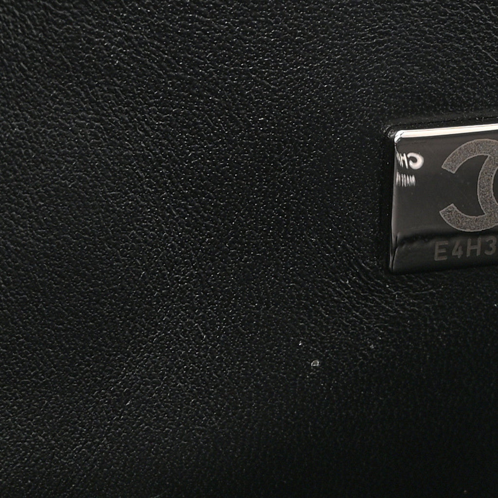 Lambskin Quilted Small Double Flap So Black