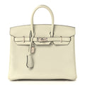 Togo Birkin 25 Gris Neve