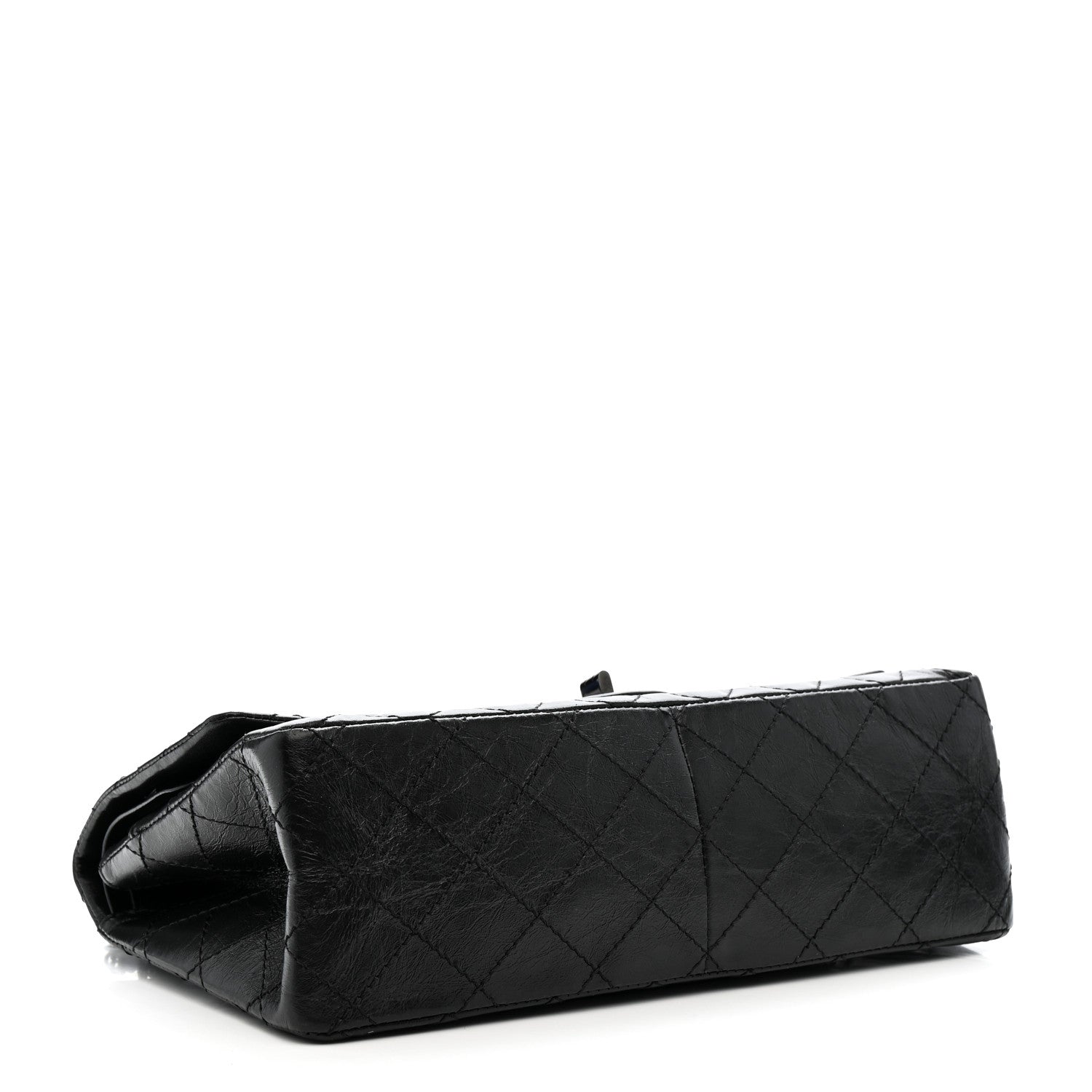 Aged Calfskin Quilted 2.55 Reissue 226 Flap So Black