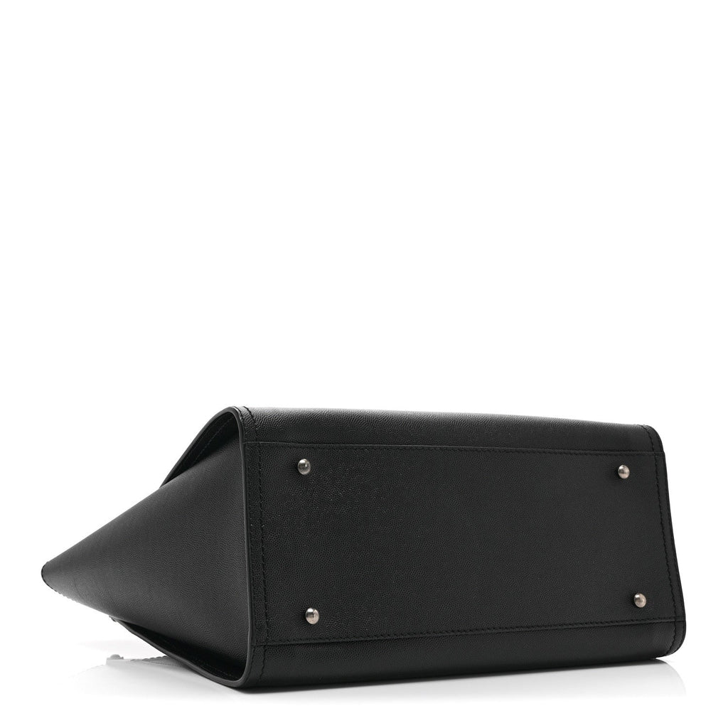 Caviar Small Studded Deauville Tote Black