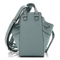 Pebble Grain Calfskin Mini Hammock Shoulder Bag Light Blue