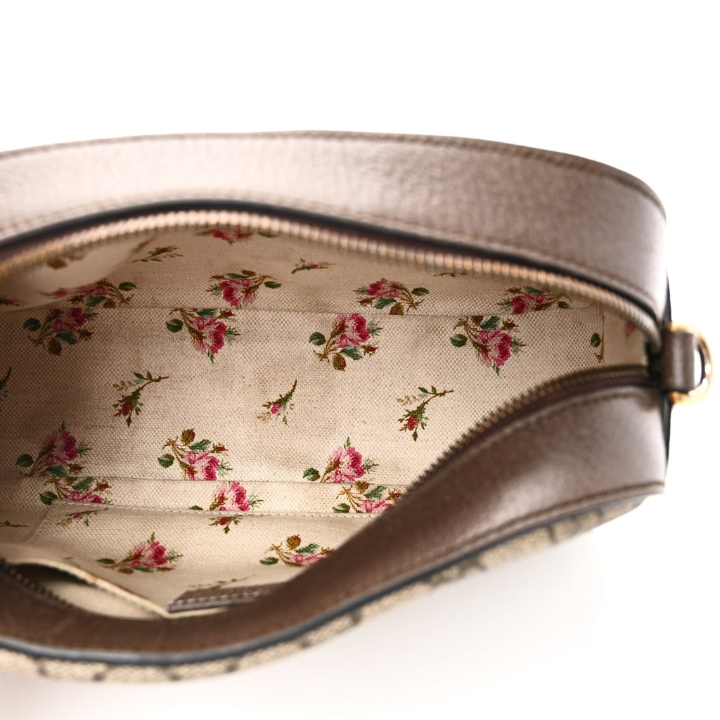 GG Supreme Monogram Web Neo Vintage Shoulder Bag Beige New Acero Crop