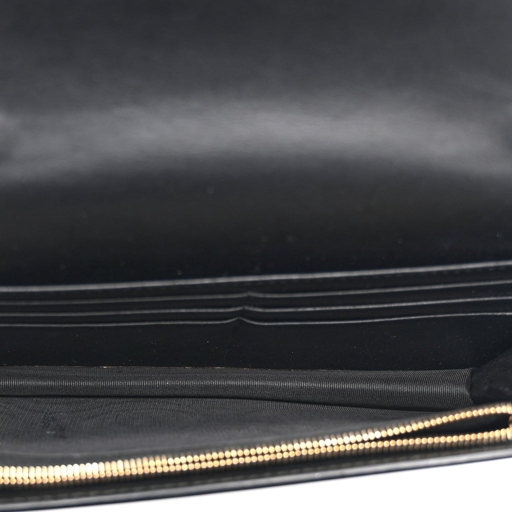 Guccissima Signature Bowy Chain Wallet Black