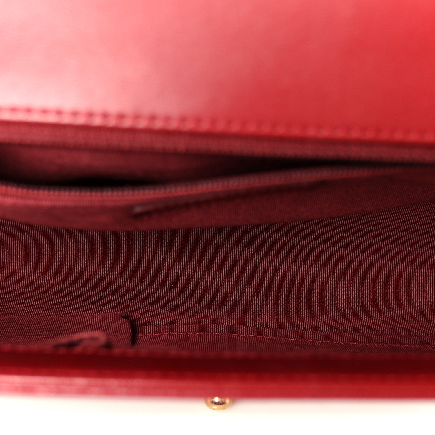 Lambskin Quilted New Medium Boy Flap Dark Red