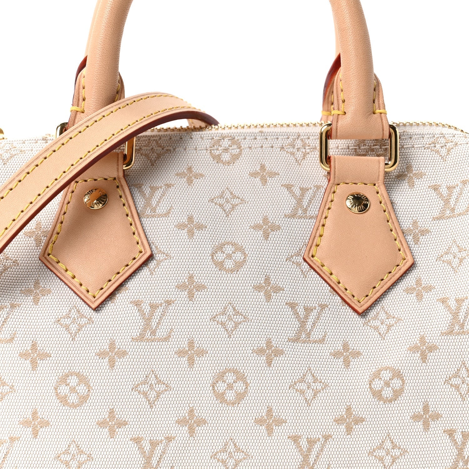 Monogram Mini Jacquard Speedy Bandouliere 20 Mastic Cream