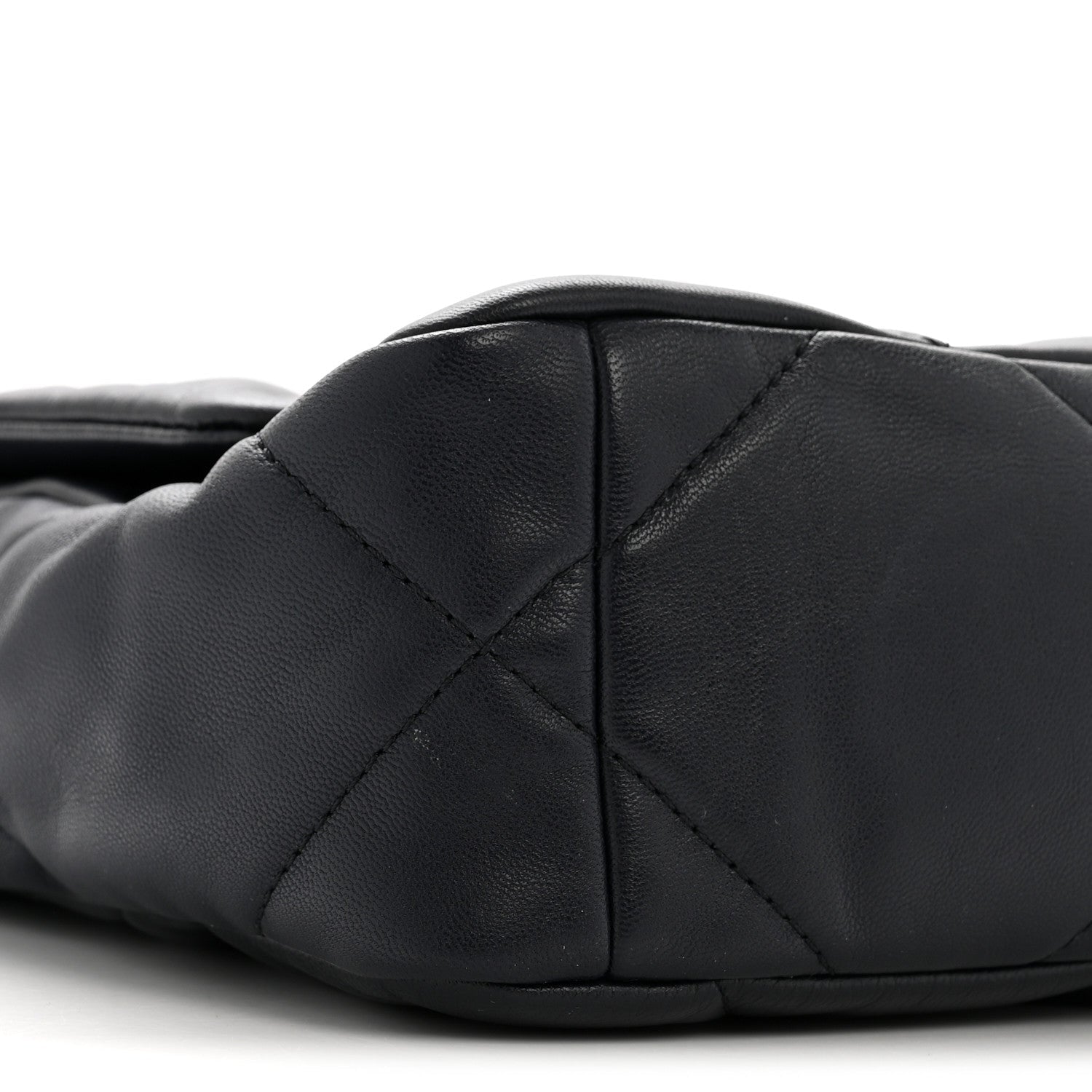 Goatskin Quilted Medium Chanel 19 Flap Navy Blue