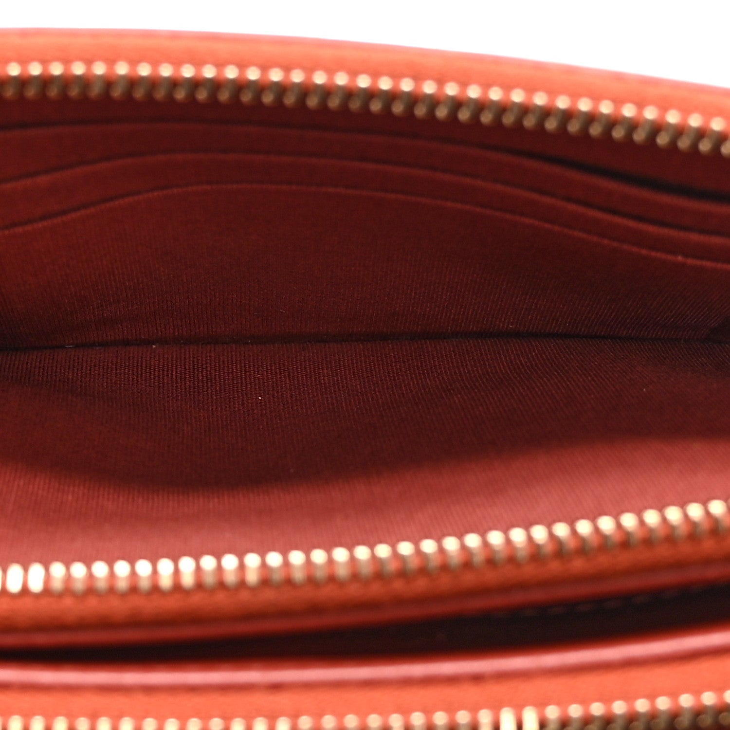 Lambskin Quilted Small Boy Clutch With Chain Orange