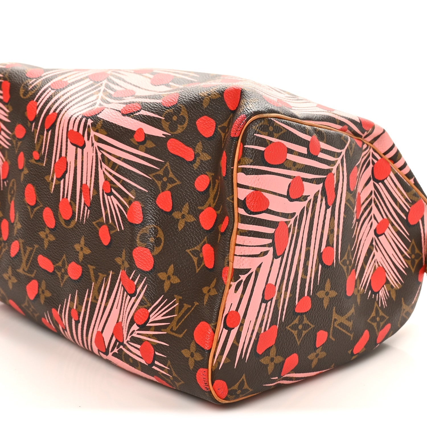 Monogram Jungle Dots Speedy 30 Sugar Pink Poppy