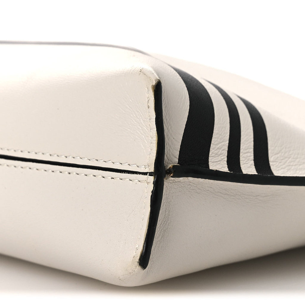 Calfskin Mushroom T Pouch Bag White