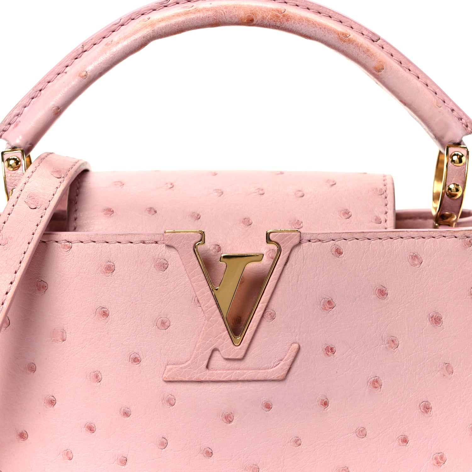 Ostrich Capucines Mini Pink