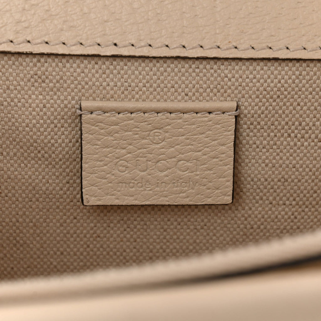 Textured Calfskin Crystal Small Dionysus Shoulder Bag Mystic White