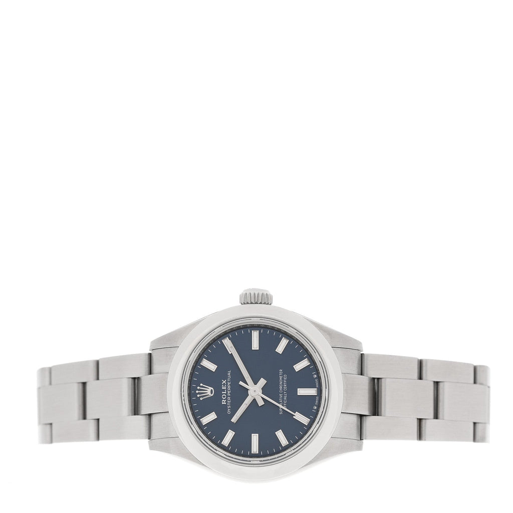 Stainless Steel 28mm Oyster Perpetual Watch Bright Blue 276200