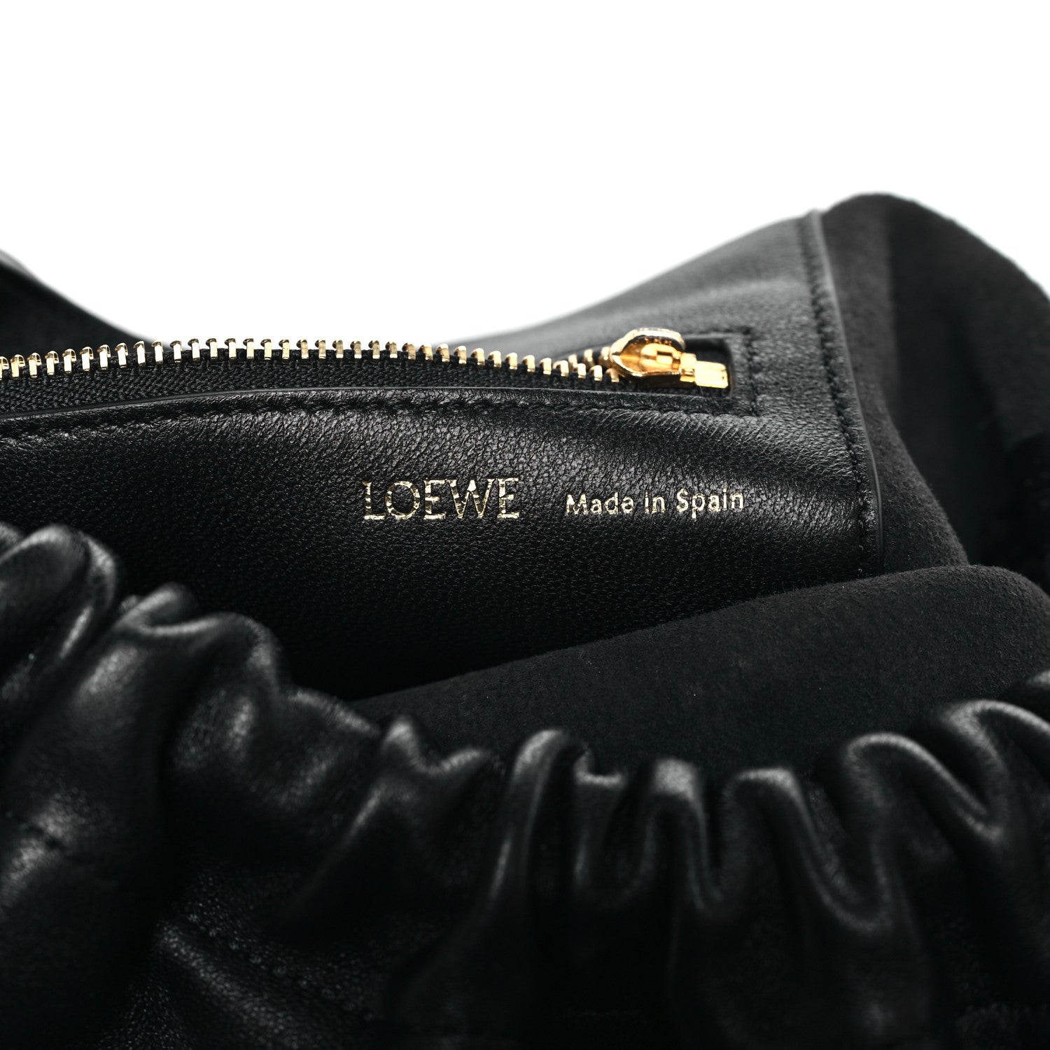 Nappa Small Squeeze Bag Black