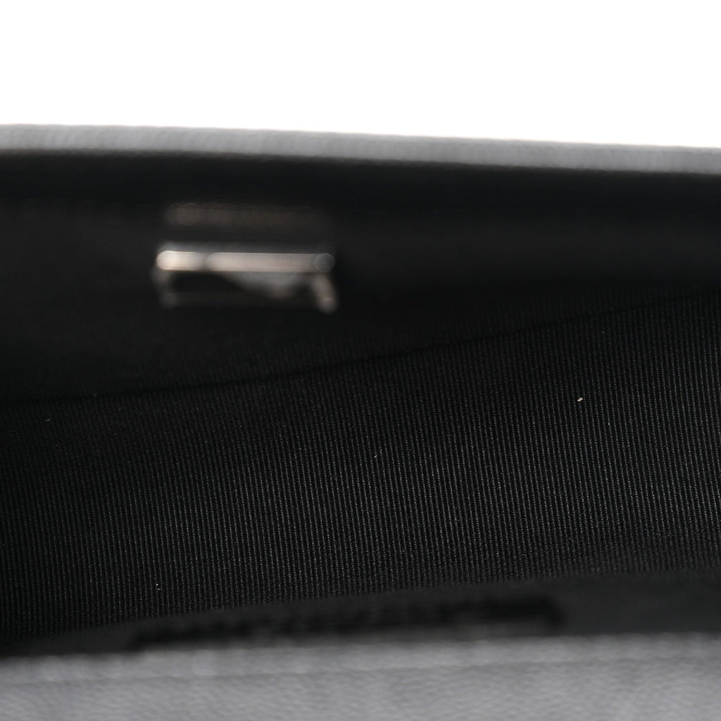 Caviar Quilted Small Boy Flap Black