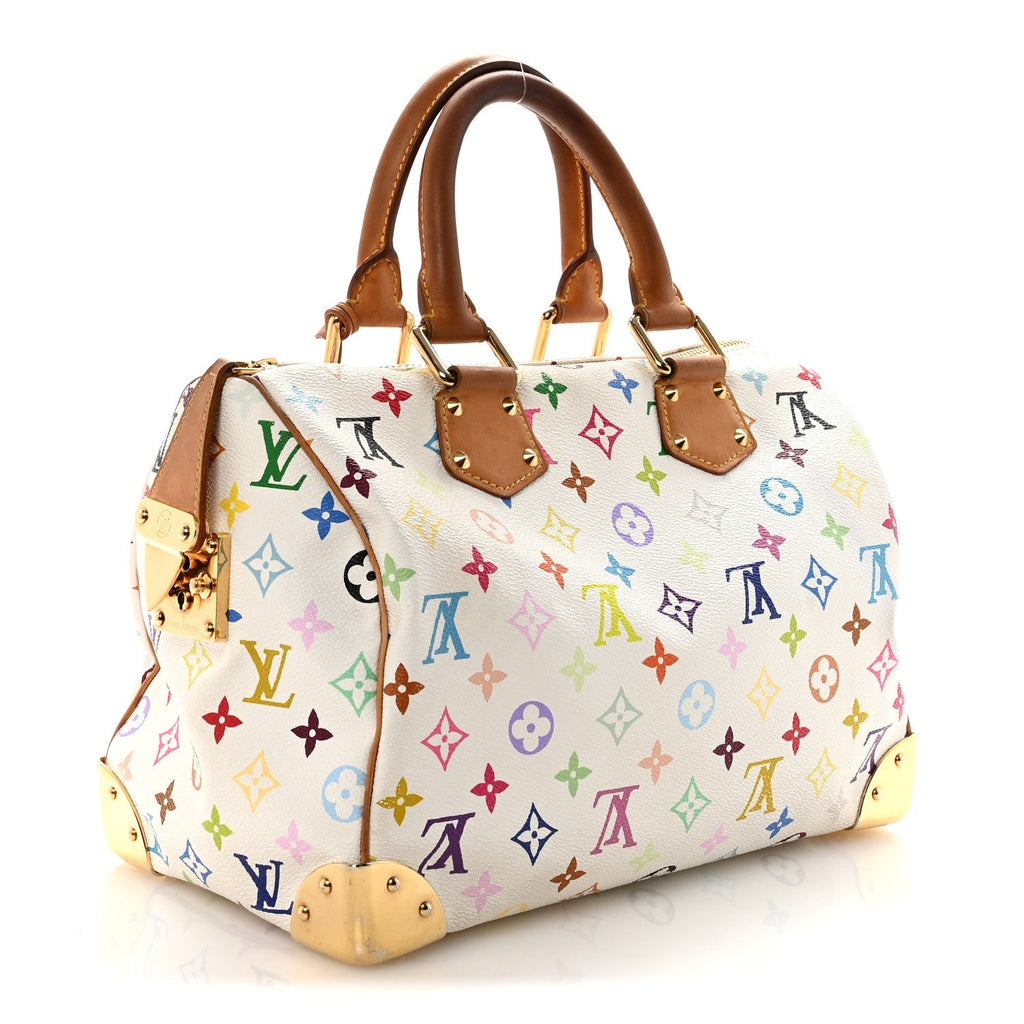 Monogram Multicolor Speedy 30 White