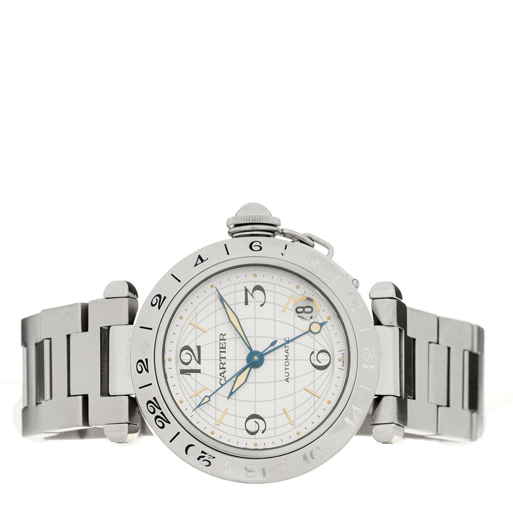 Stainless Steel 35mm Pasha GMT Automatic Watch