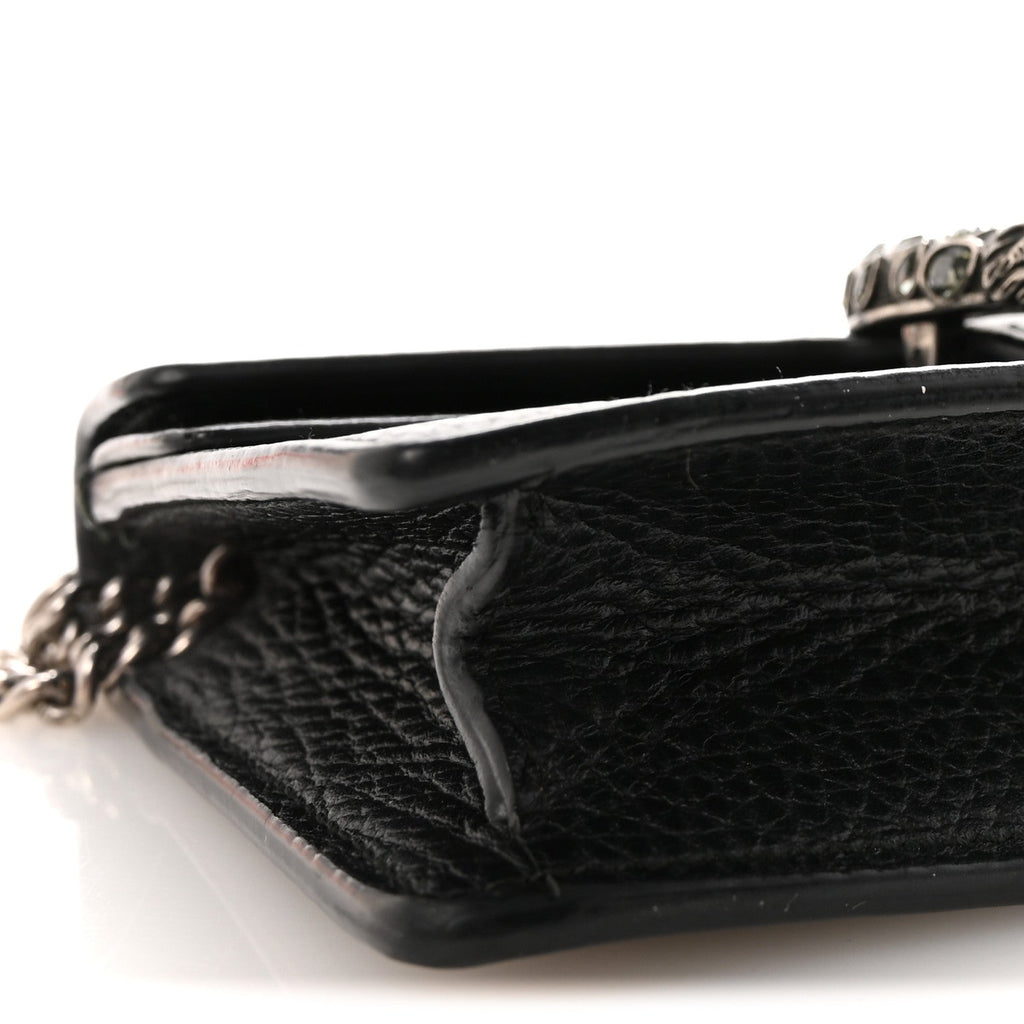 Calfskin Super Mini Dionysus Shoulder Bag Black