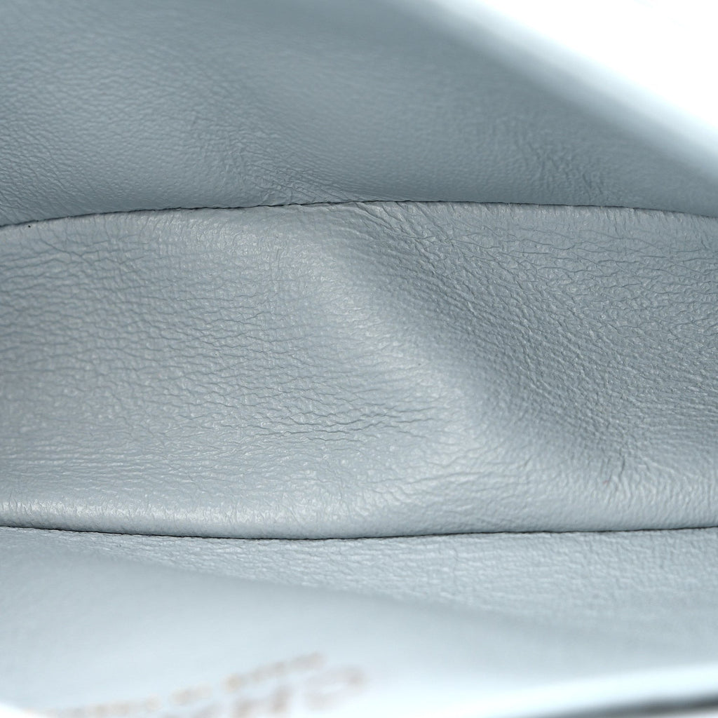 Aged Calfskin Quilted 2.55 Reissue Chain Waist Bag Light Blue