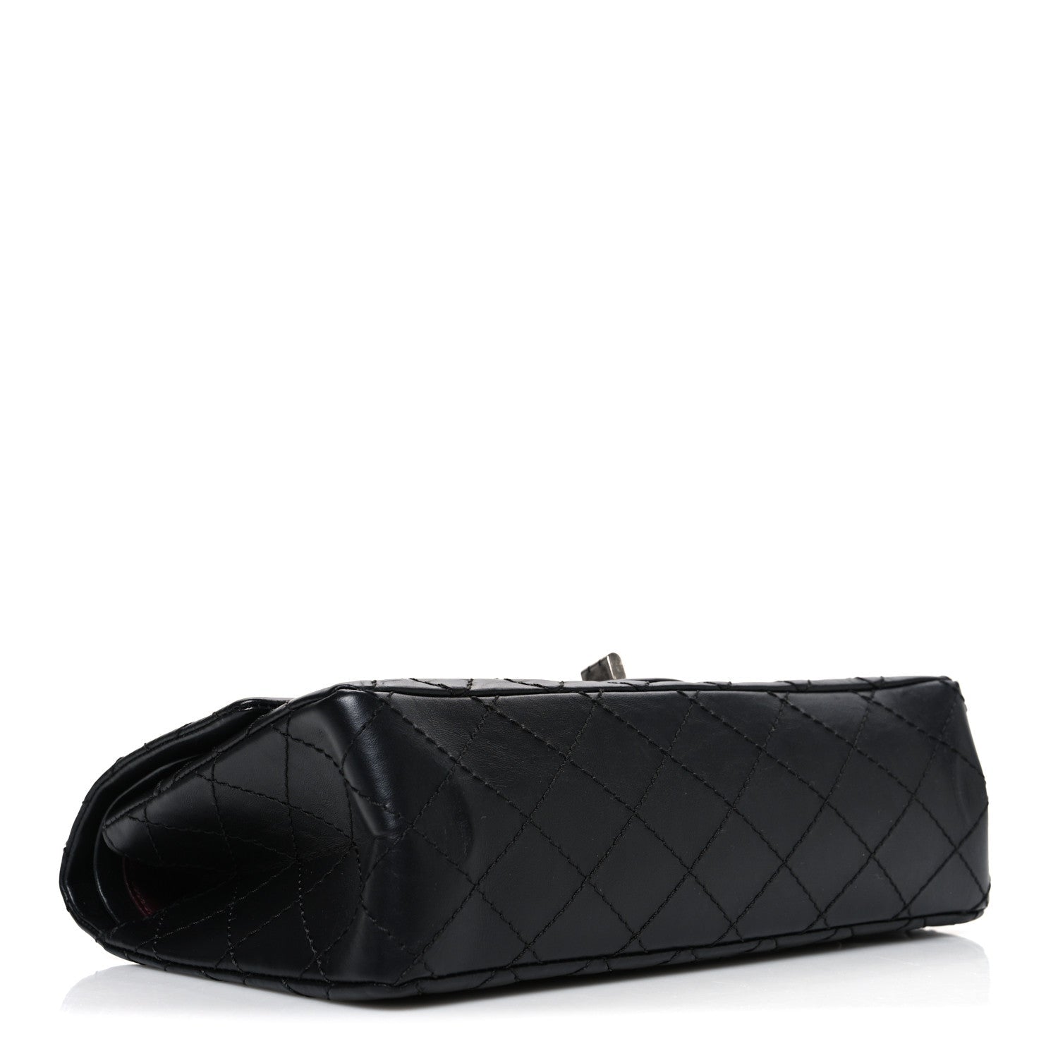 Aged Calfskin Quilted 2.55 Reissue 225 Flap Black