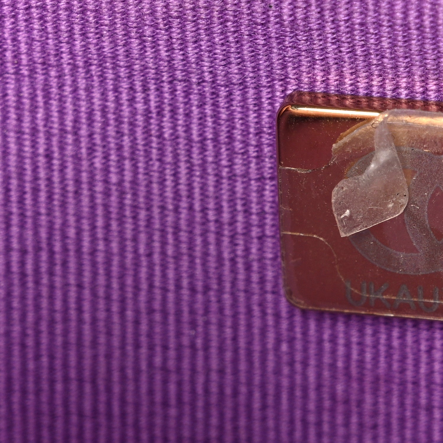 Caviar Quilted Wallet On Chain WOC Purple
