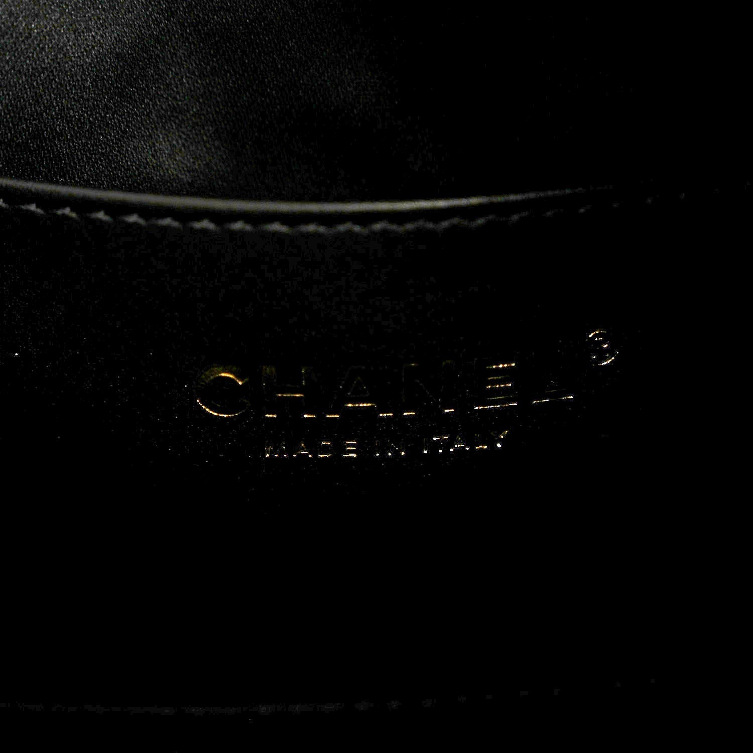 Washed Denim Quilted Medium Chanel 25 Handbag Black