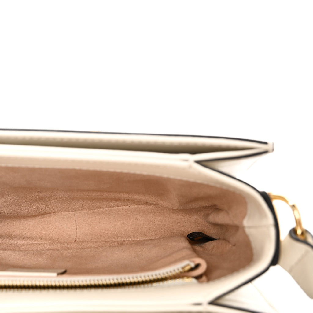 GG Supreme Monogram Horsebit 1955 Shoulder Bag Beige Mystic White