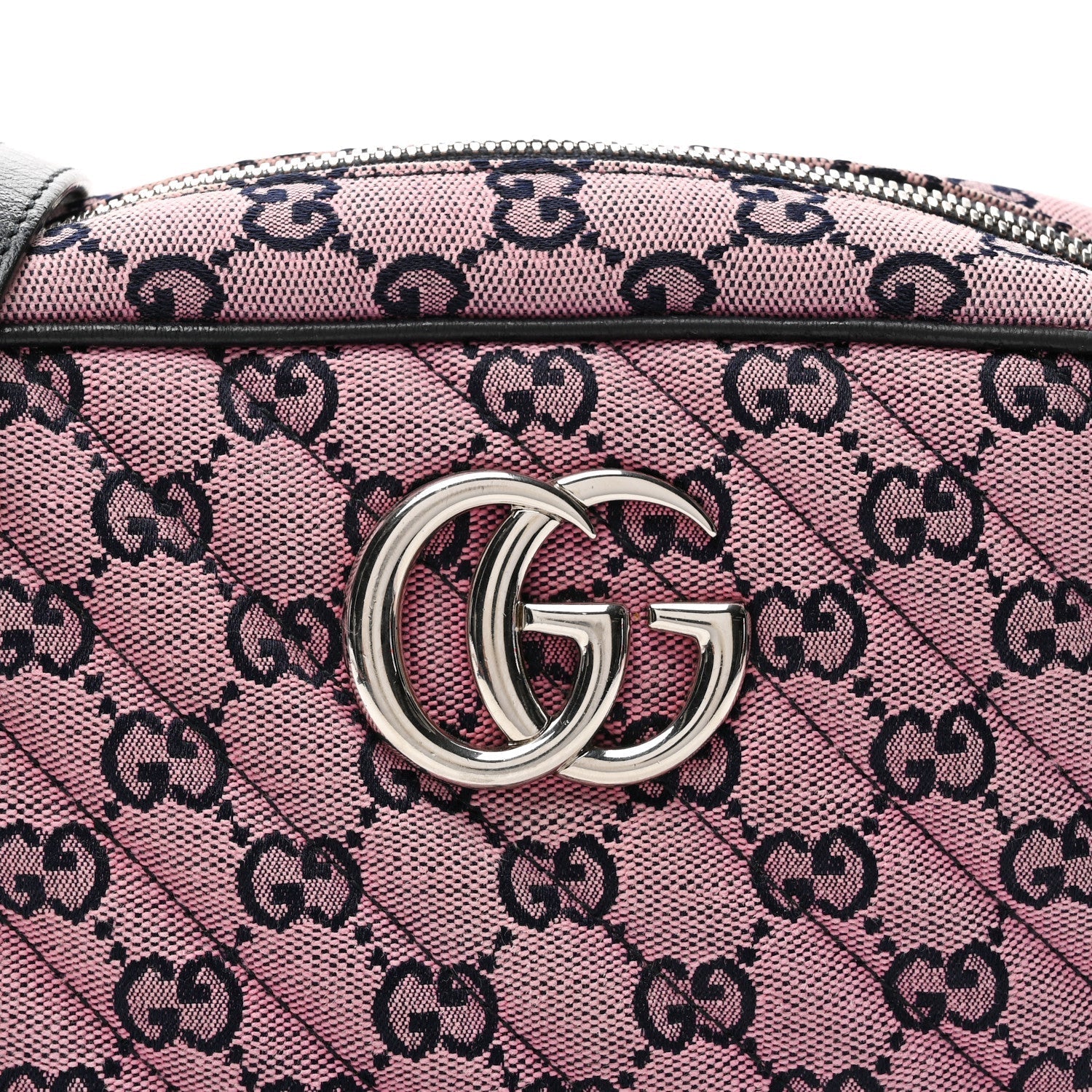 Monogram Multicolor Matelasse Diagonal Small GG Marmont Chain Shoulder Bag Pink Blue