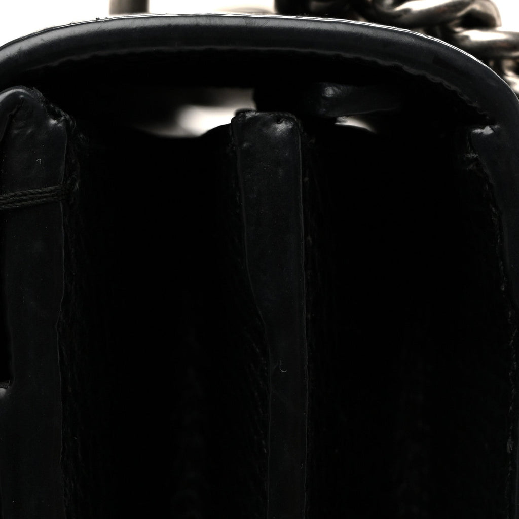 Pebbled Calfskin Small Dionysus Shoulder Bag Black
