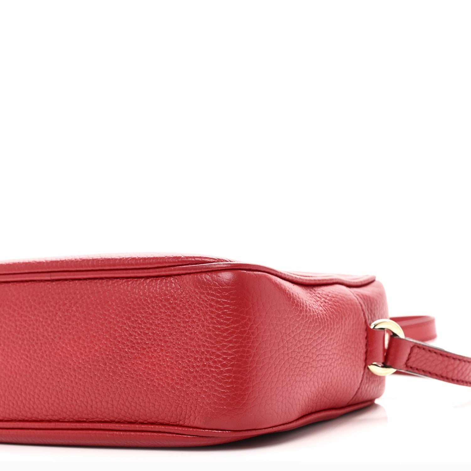 Pebbled Calfskin Small Soho Disco Bag Tabasco Red