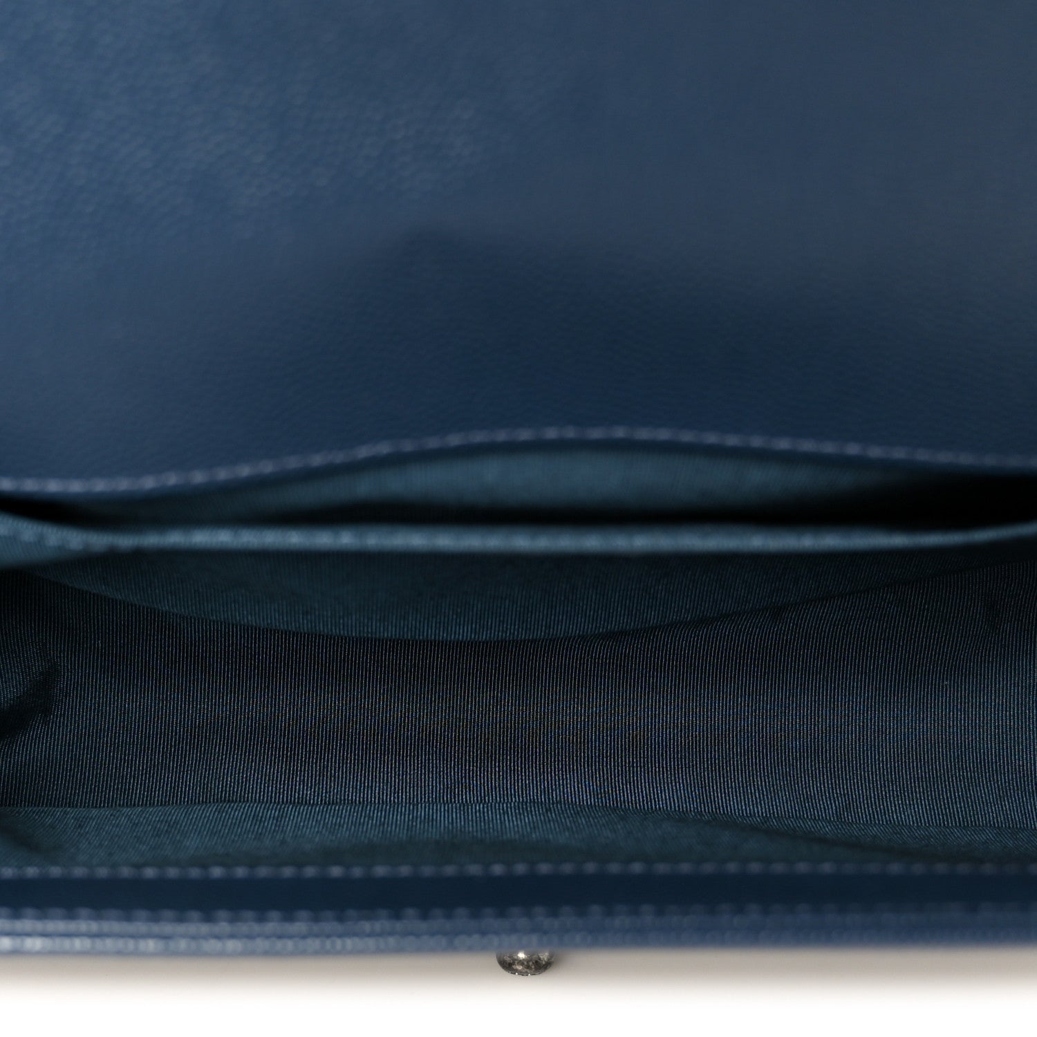 Caviar Quilted Medium Boy Flap Dark Navy Blue