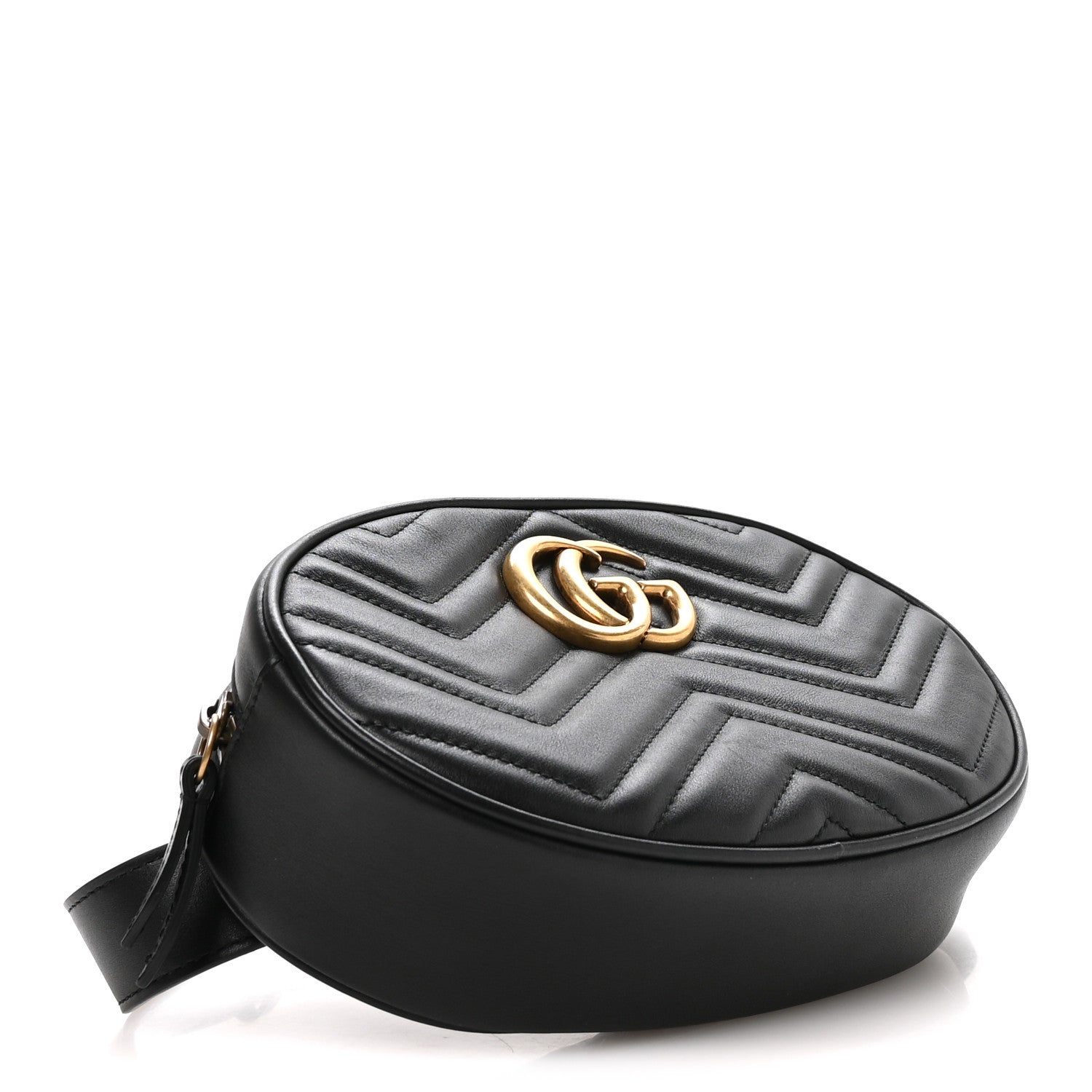 Calfskin Matelasse GG Marmont Belt Bag 95 38 Black