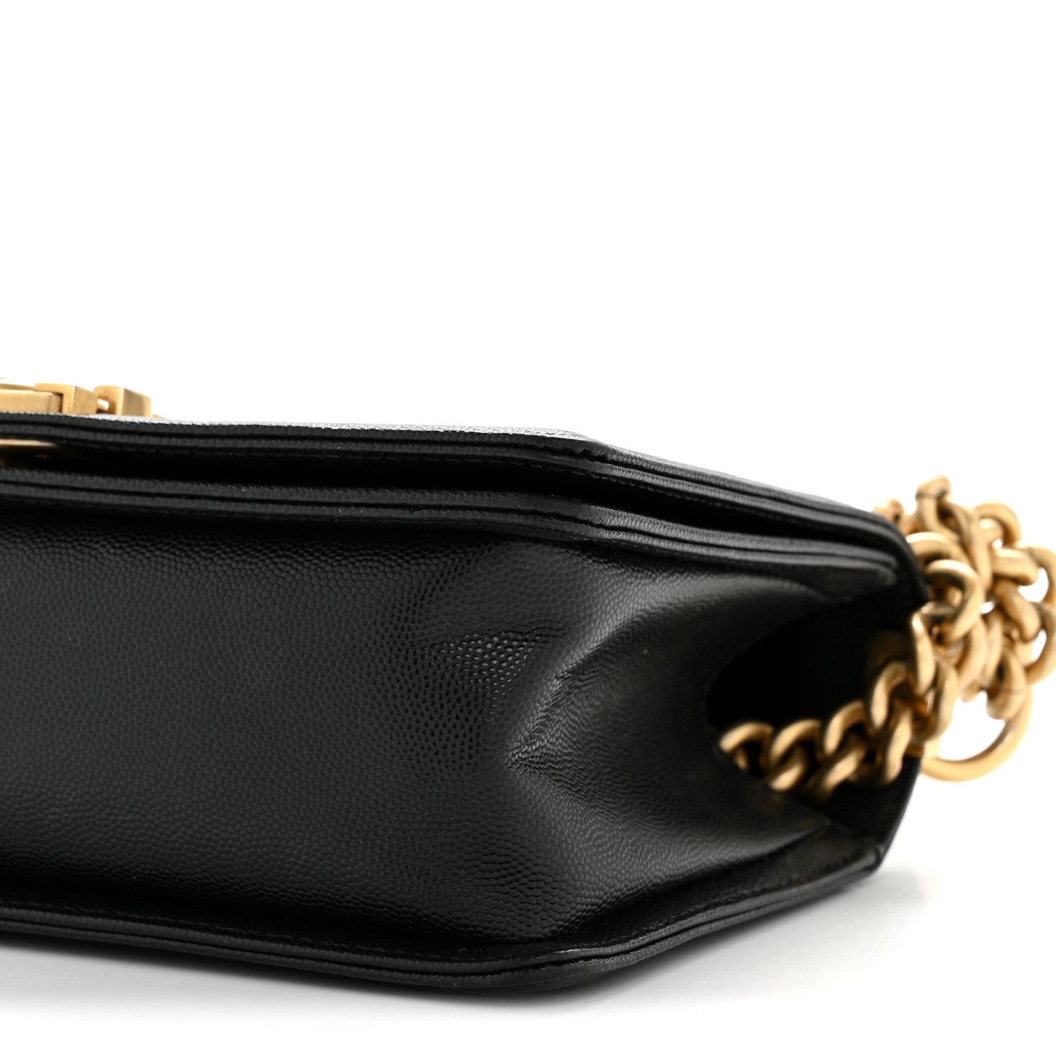 Caviar Quilted Medium Boy Flap Black