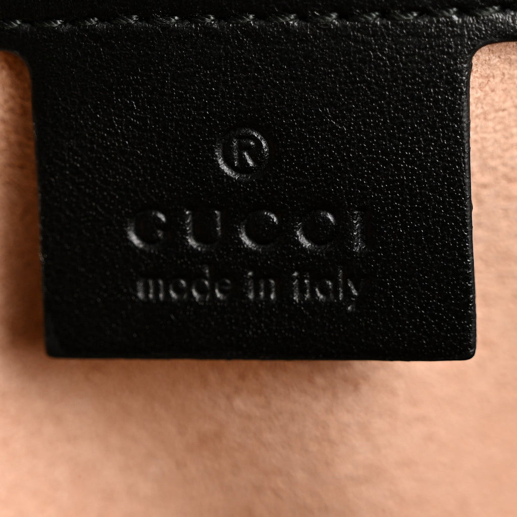 Calfskin Matelasse Small GG Marmont Shoulder Bag Black