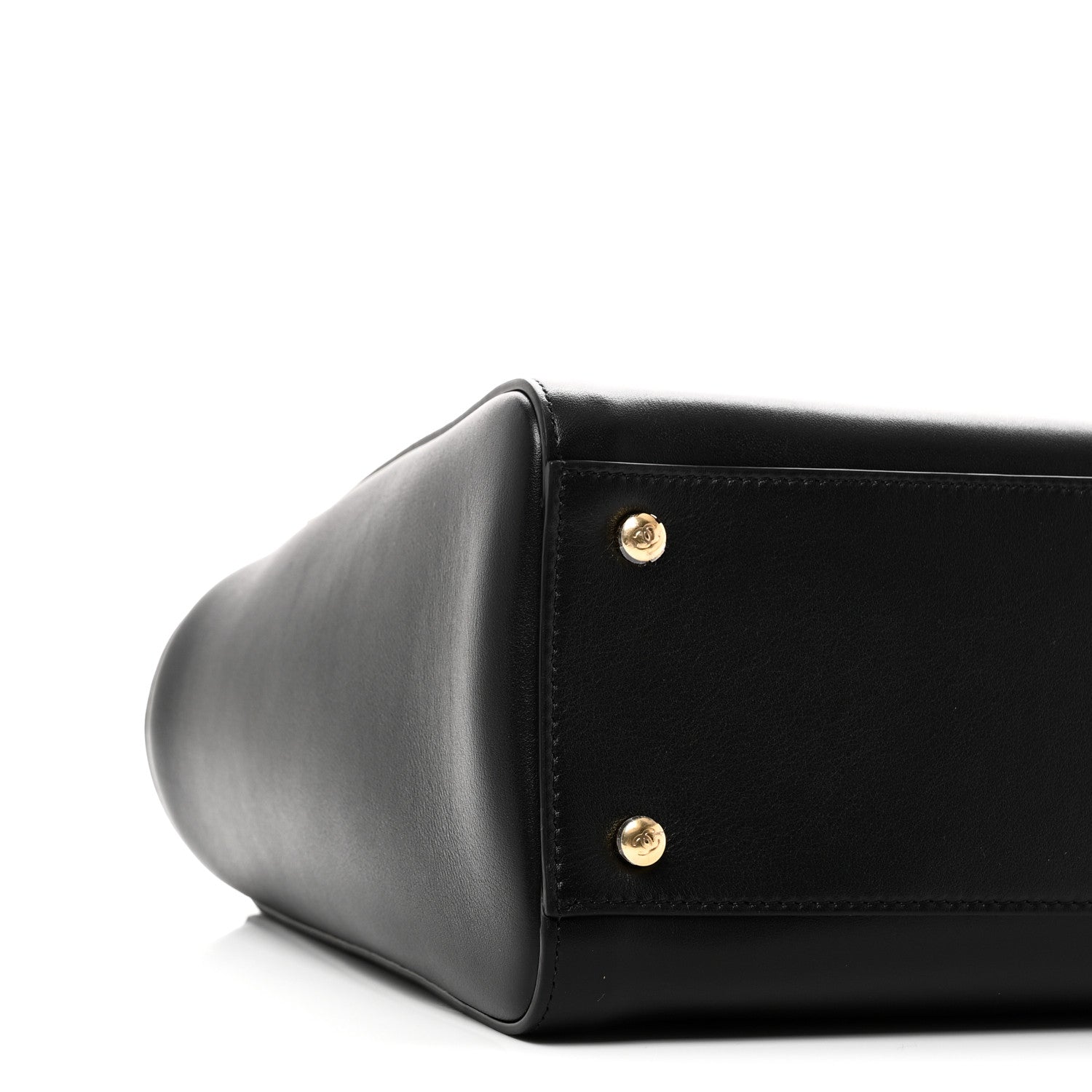 Calfskin Archetype Small Shopping Tote Black