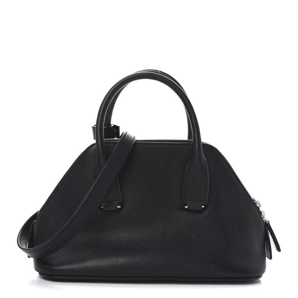 Saddle Calfskin Mini Devon Bag Black