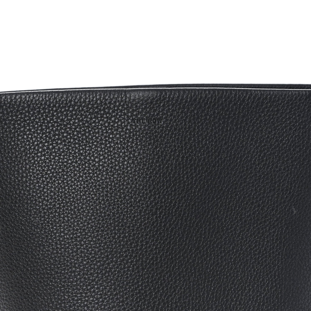 Grained Calfskin Medium N/S Park Tote Black