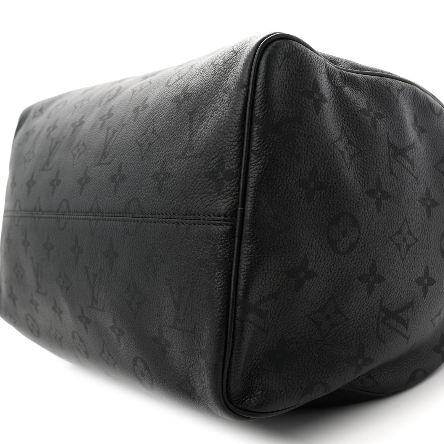 Calfskin Monogram Speedy P9 Bandouliere 40 Ultra Black