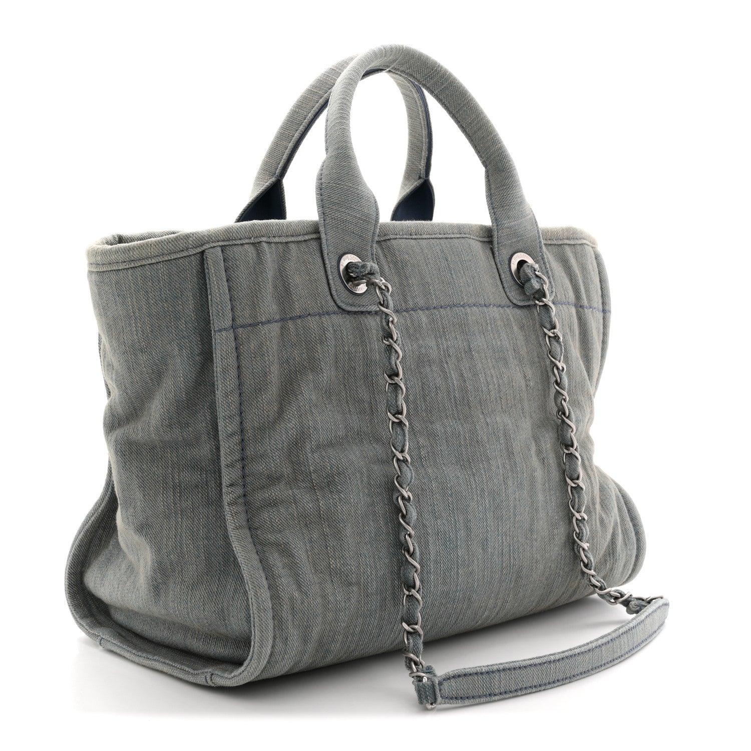Denim Small Deauville Tote Light Blue