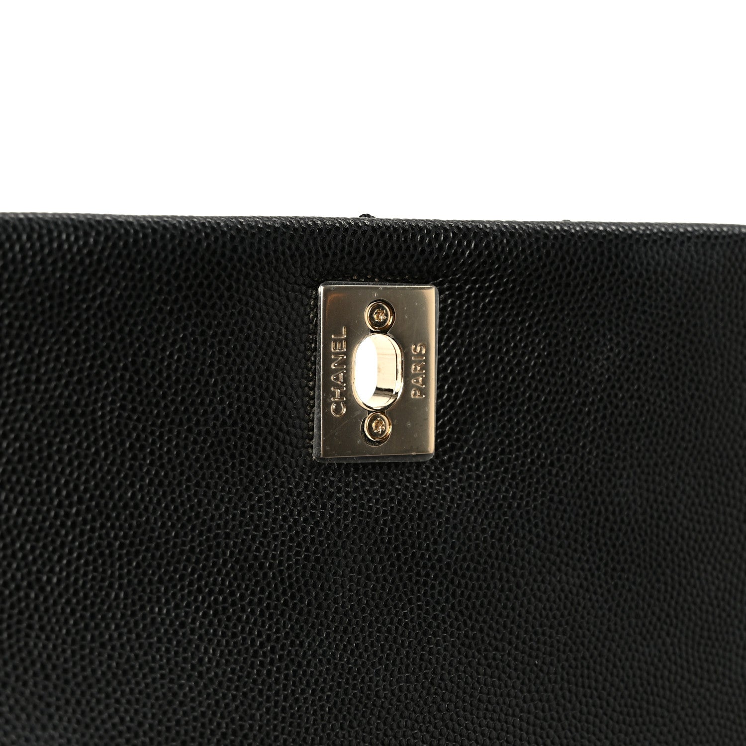 Caviar Quilted Mini Coco Handle Flap Black