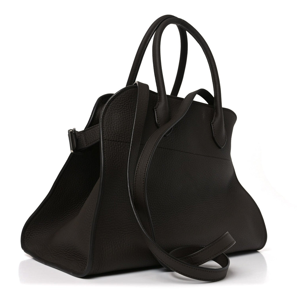 Matte Grained Calfskin Soft Margaux 12 Dark Chocolate