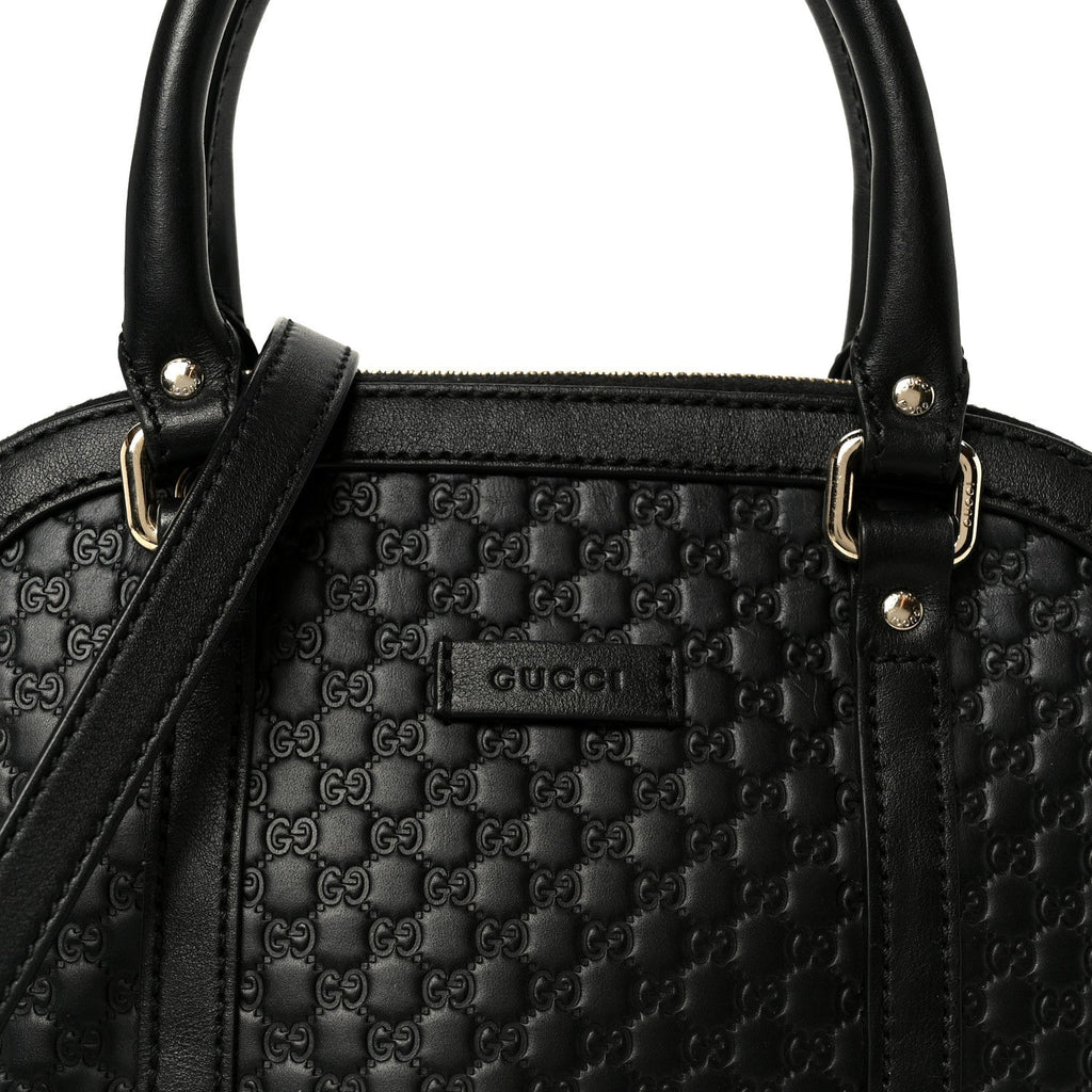 Microguccissima Mini Dome Bag Black